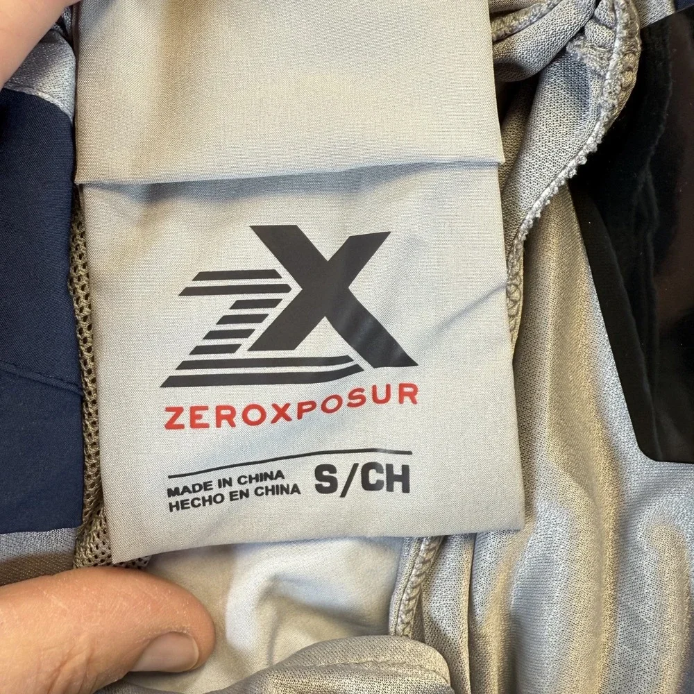 ZeroXposur Men Swim Trunks Blue‎ Tie Dye Drawstring Lined Pockets Small NWT